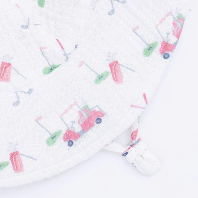 Baby Golf Carts Pink - Wide Brim Sun Hat