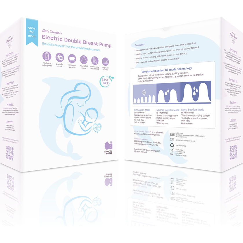 Electric Double Breast Pump: Blue