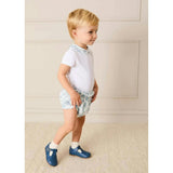 Audrey Toile Peter Pan Collar Bodysuit in Blue (1mth-2yrs)