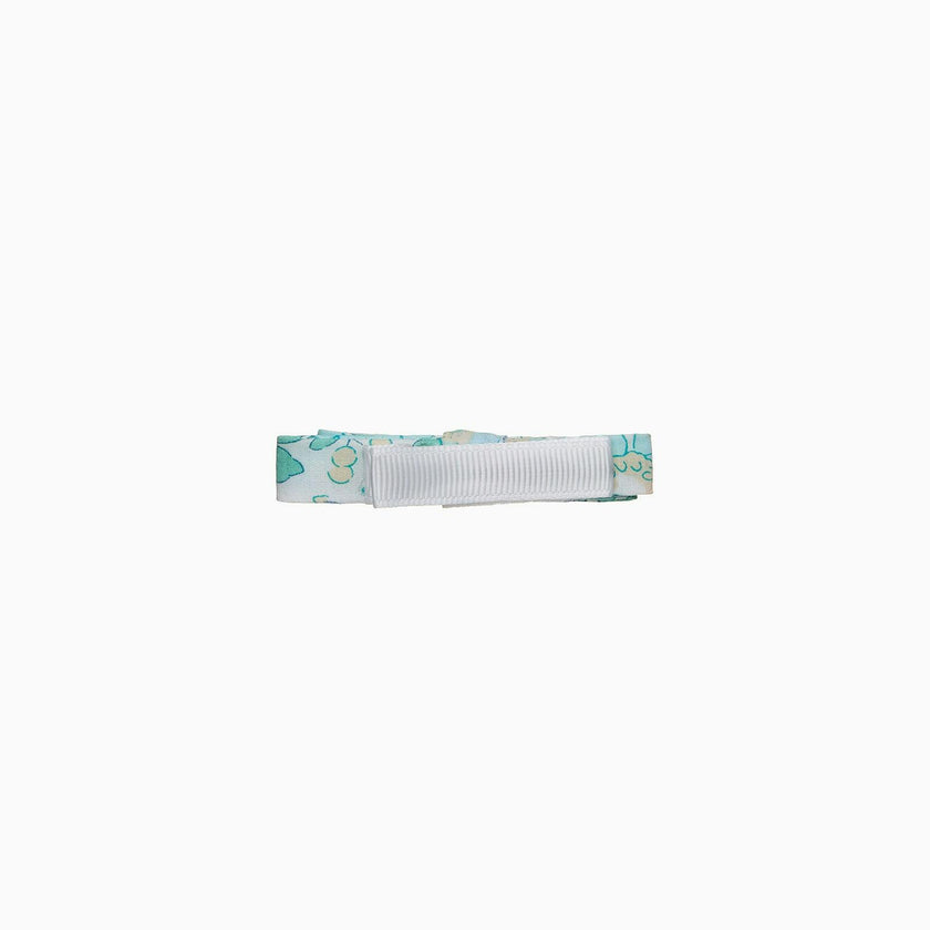 Small Bow Hair Clip in Peppermint Betsy