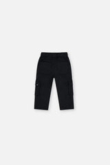 Baby Twill Pants with Cargo Pockets Dark Blue