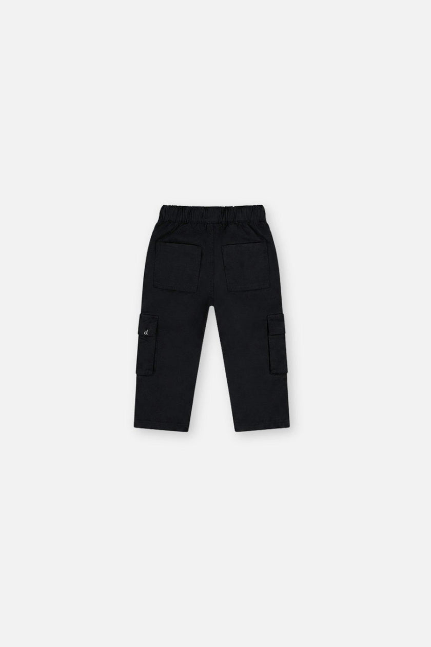 Baby Twill Pants with Cargo Pockets Dark Blue