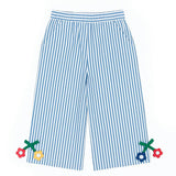 Seersucker Pants with Flowers