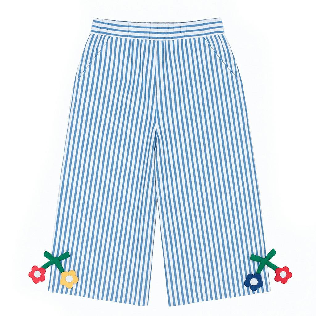 Seersucker Pants with Flowers