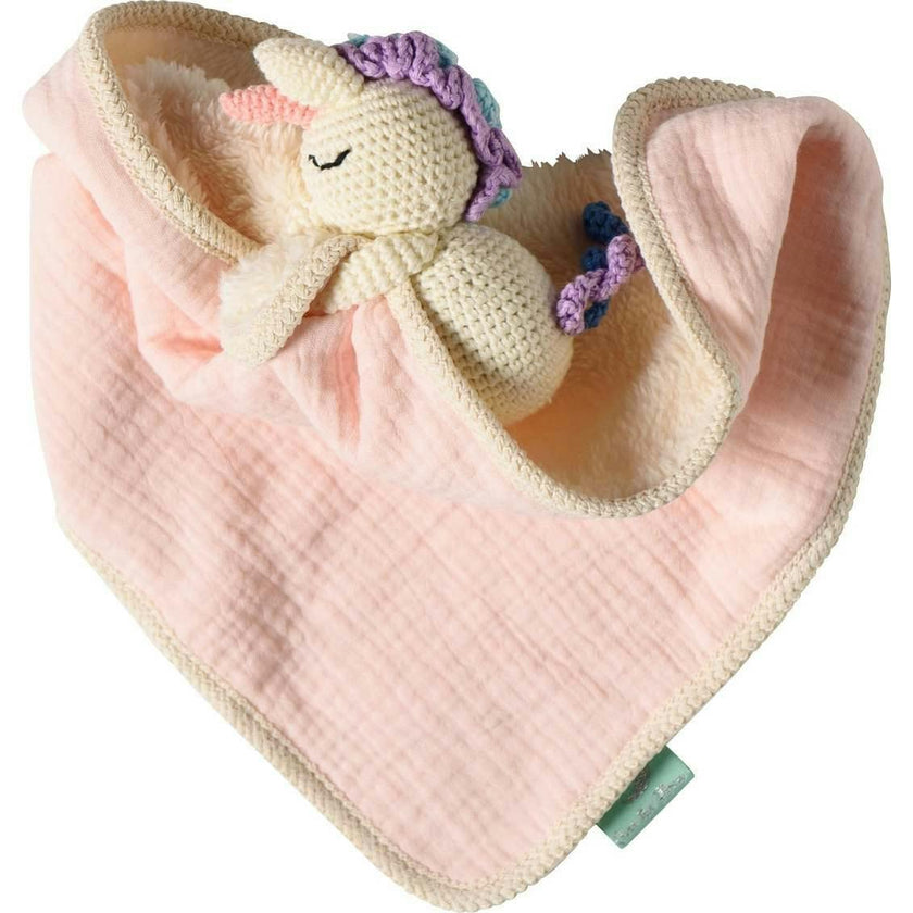 Lovey with Crocheted Rattle