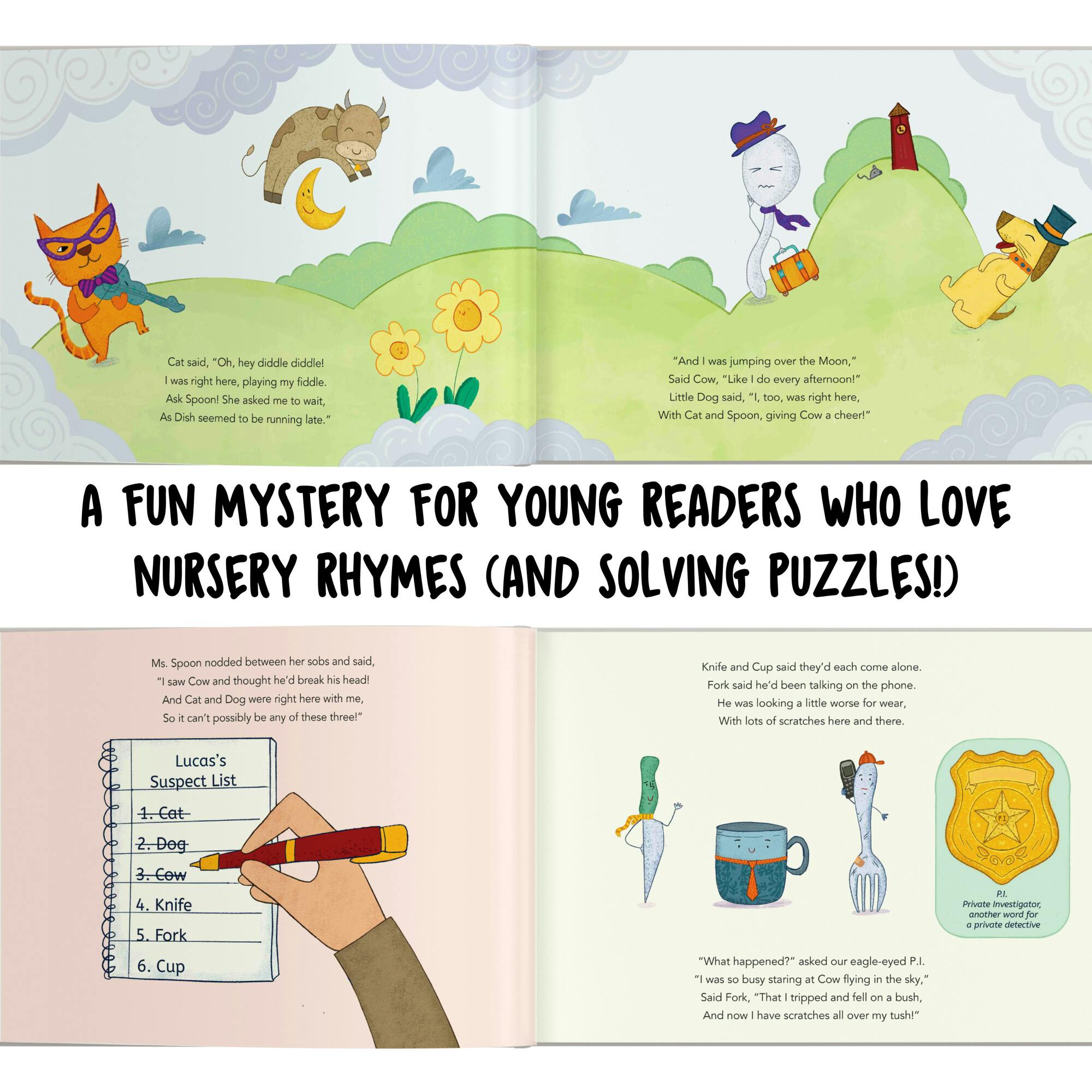 Your Child the Detective: The Case of the Disappearing Dish (Personalized Nursery Rhyme Book)