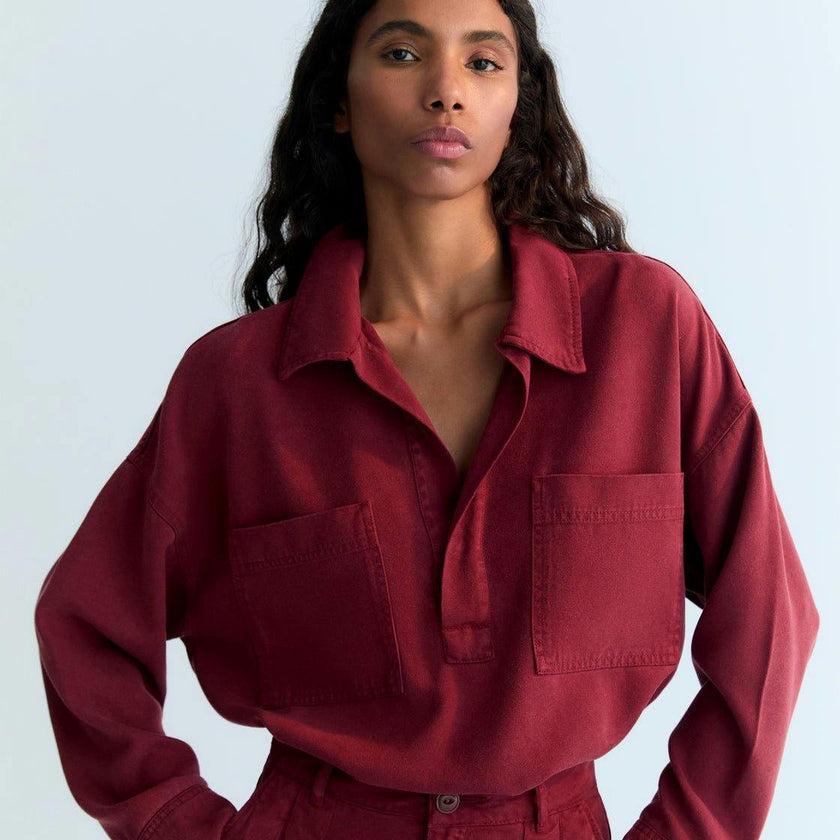 TNS Tencel Woman Shirt Plum Fantasy