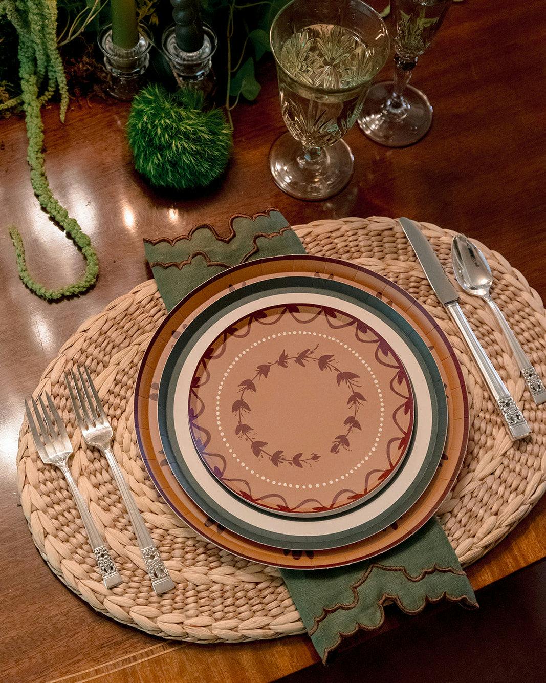 Fleur Dinner Plate Set - Cider