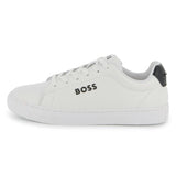 White Low-Top Leather Sneakers
