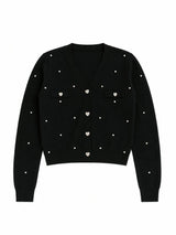Mickey Black Stud Sweater