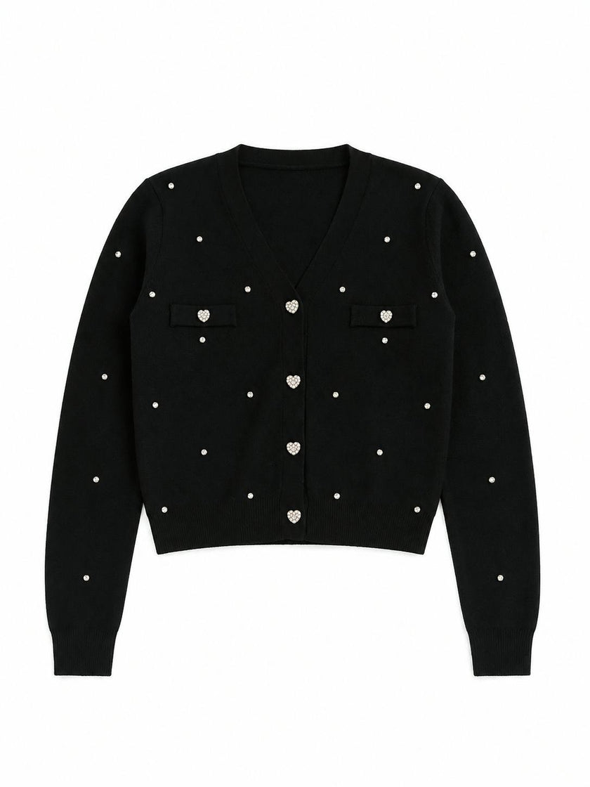 Mickey Black Stud Sweater