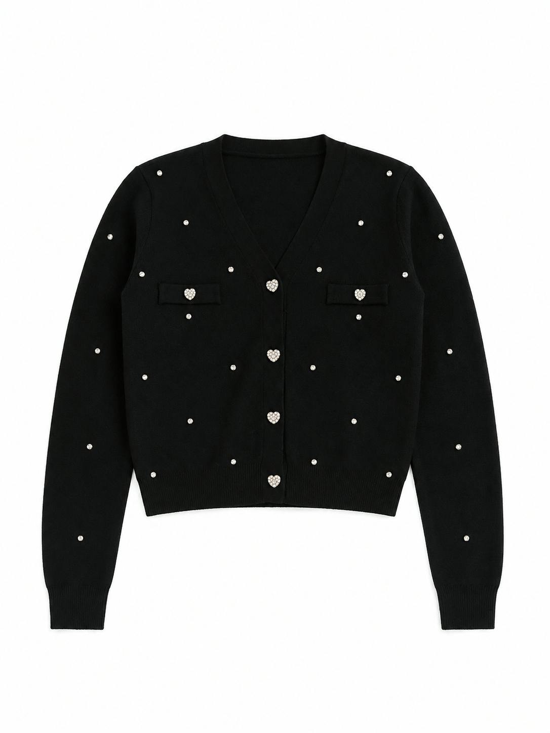 Mickey Black Stud Sweater