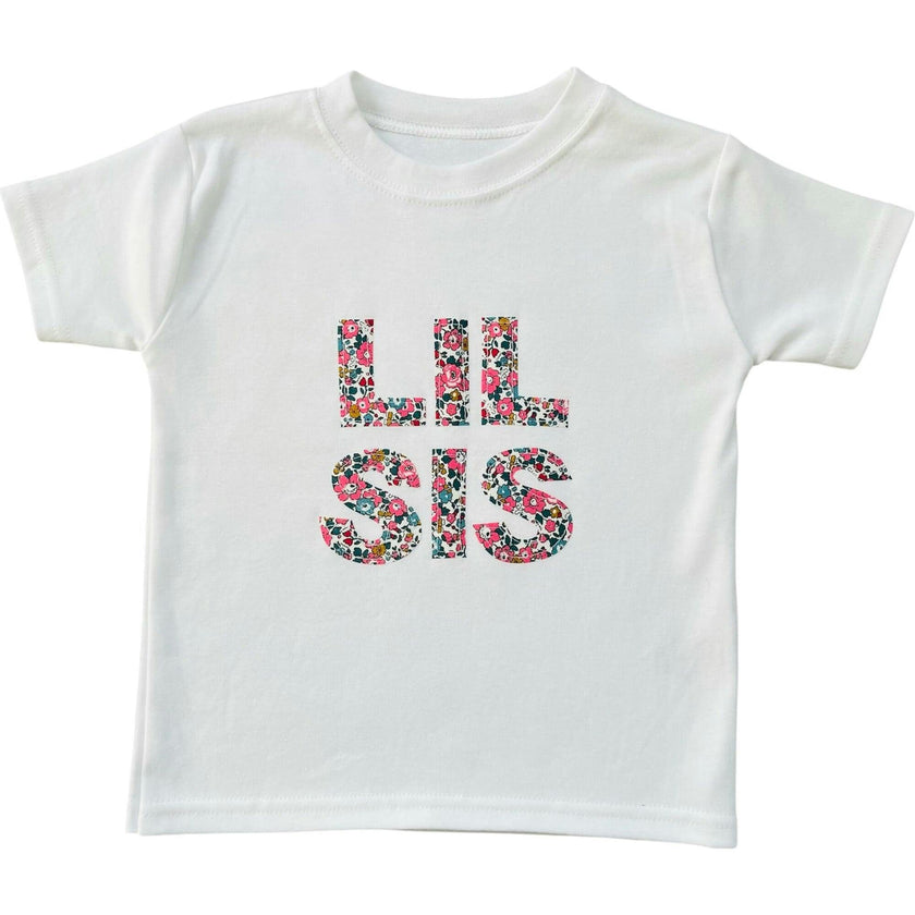 Liberty of London Children's Lil Sis T-Shirt - White