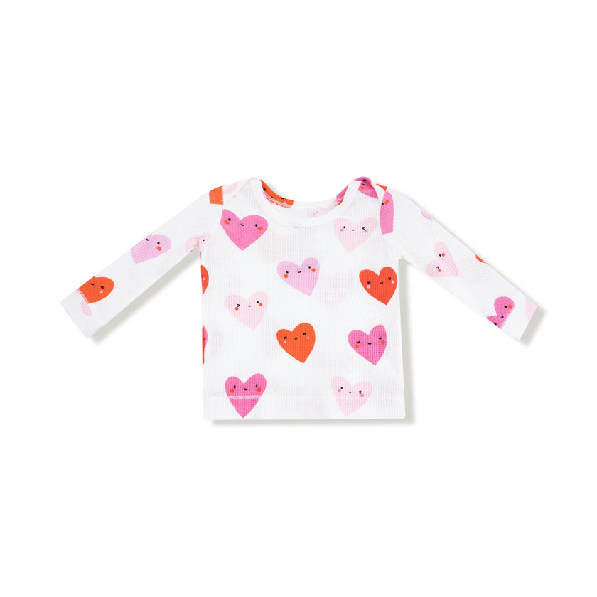 Happy Hearts - Long Sleeve Loungewear Set