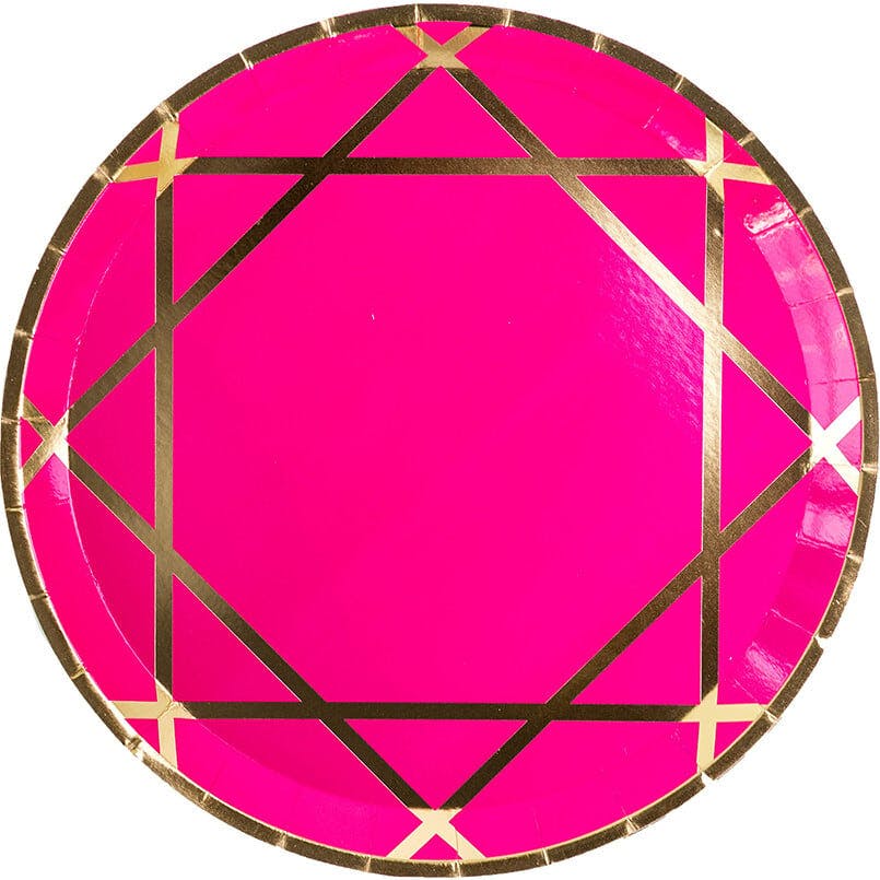 Enchanté Pink Dinner Plates