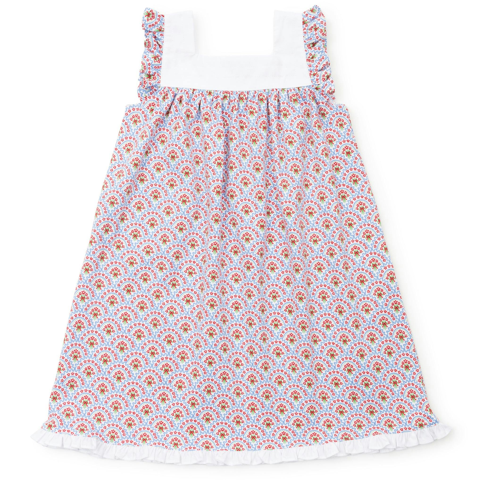 Caroline Girls' Dress - Bunting Floral