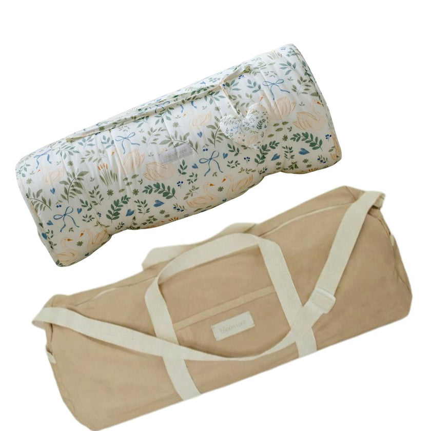 BLOOMERE  Nap Mat Set (Swan Beige Bag)