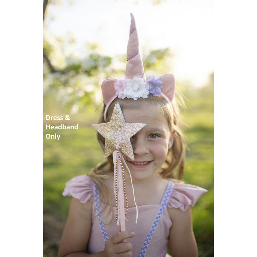 Pink Shimmer Unicorn Dress & Headband