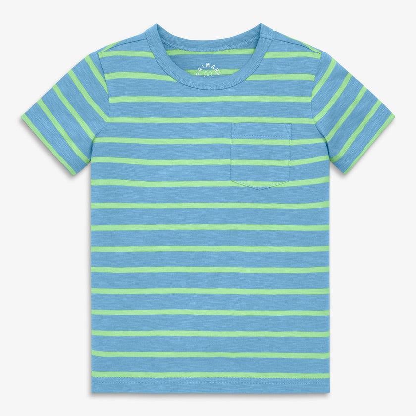Kids pocket tee in stripe