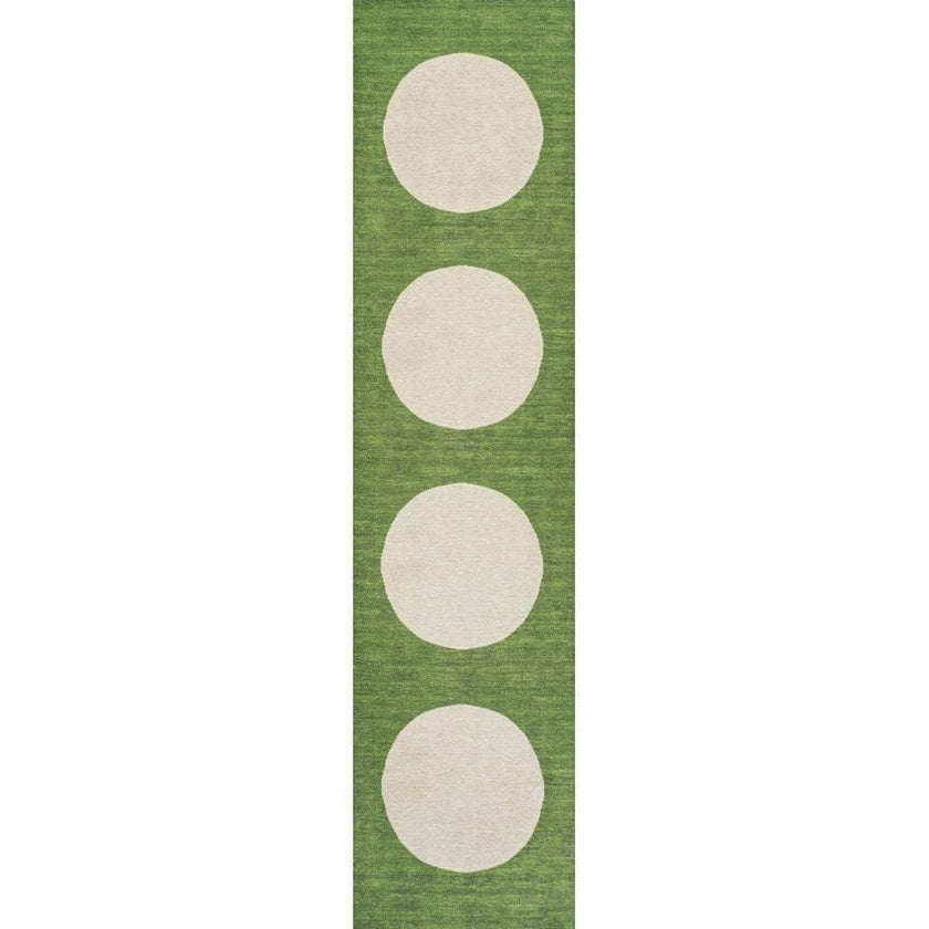 Cirkel Minimalist Geometric Dot Machine-washable Area Rug