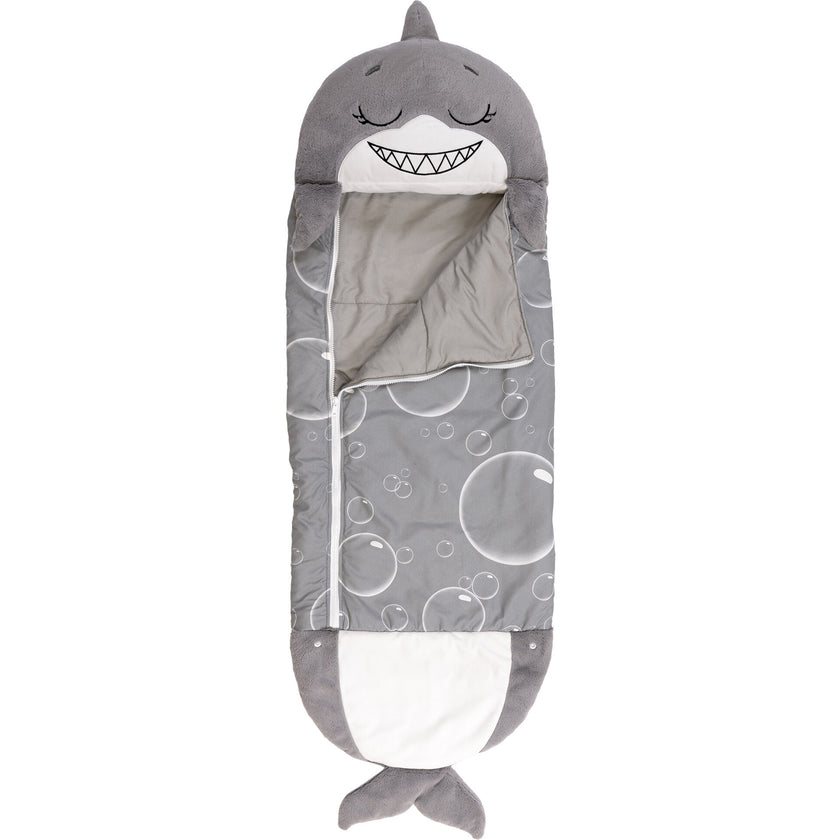 Happy Nappers: Pillow & Sleepy Sack: Med - Grey Shark