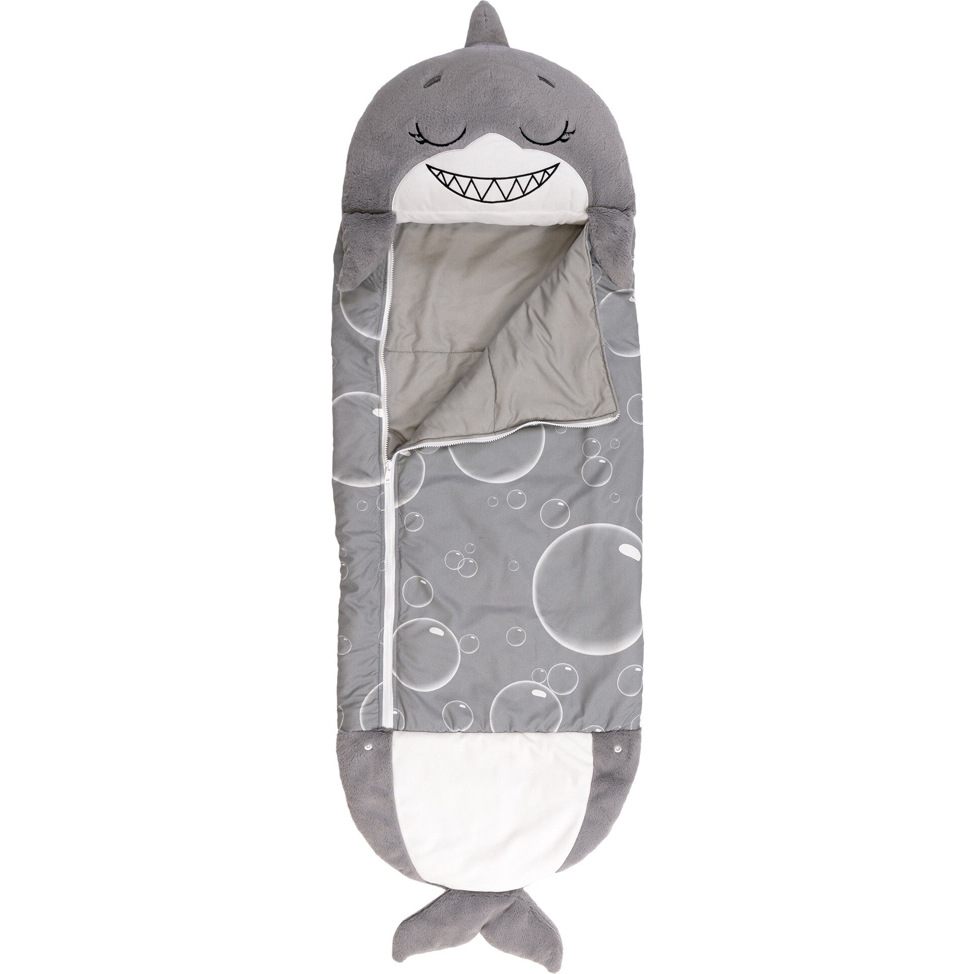 Happy Nappers: Pillow & Sleepy Sack: Med - Grey Shark