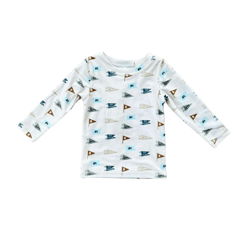 Long Sleeve Rash Guard Swim Shirt Canoe