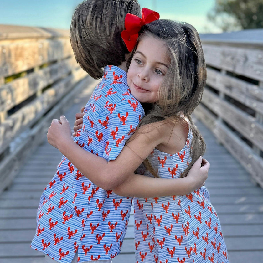 Lobster Wave Shift Dress