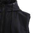 Black Hooded Puffer Vest