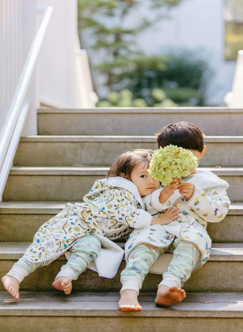 Organic Children’s Bathrobe - Happy Monkey