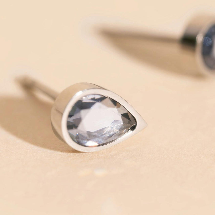 June Birthstone Stud Earrings