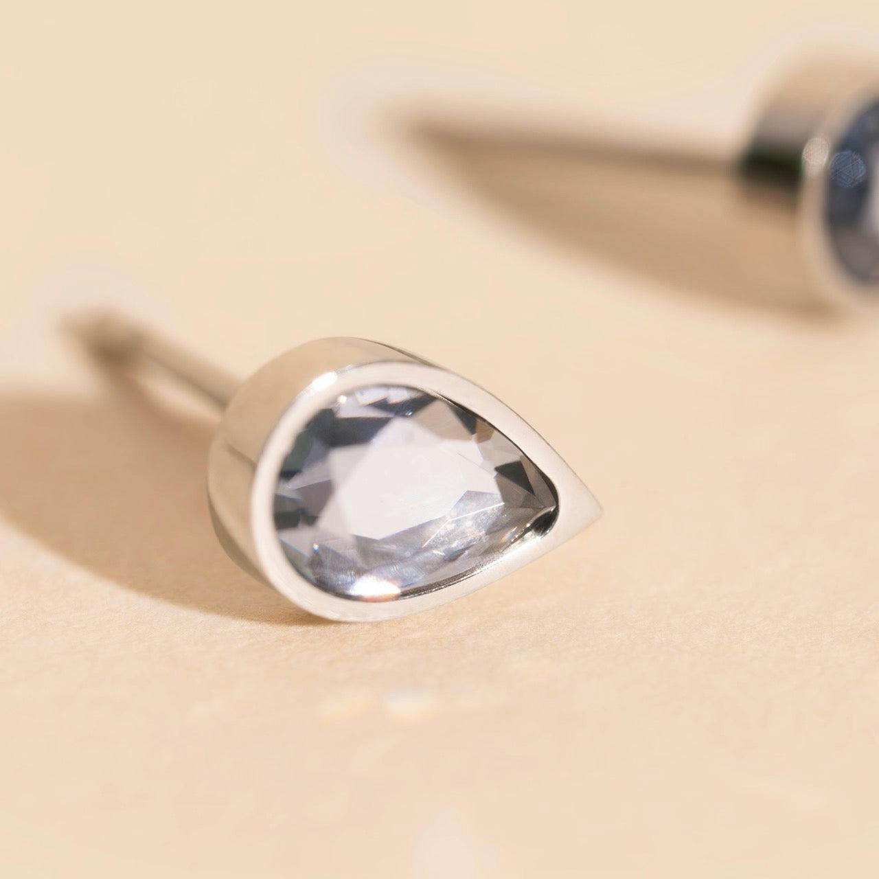 June Birthstone Stud Earrings