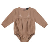 Floral Embroidered Bubble Cream