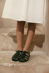 Lana Interlocked Leather Strap Sandals