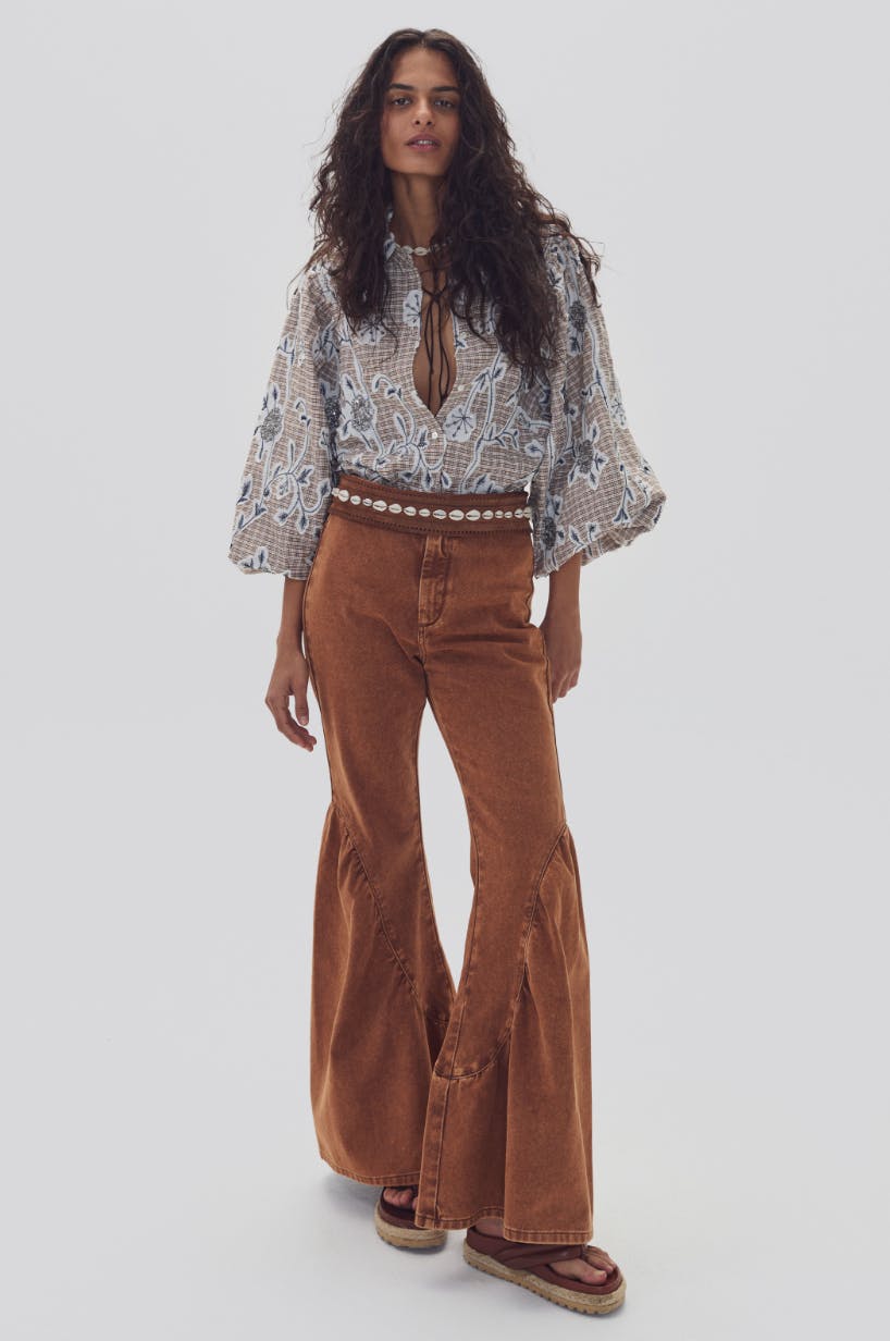 Gypsy Denim Pants - Washed Caramel
