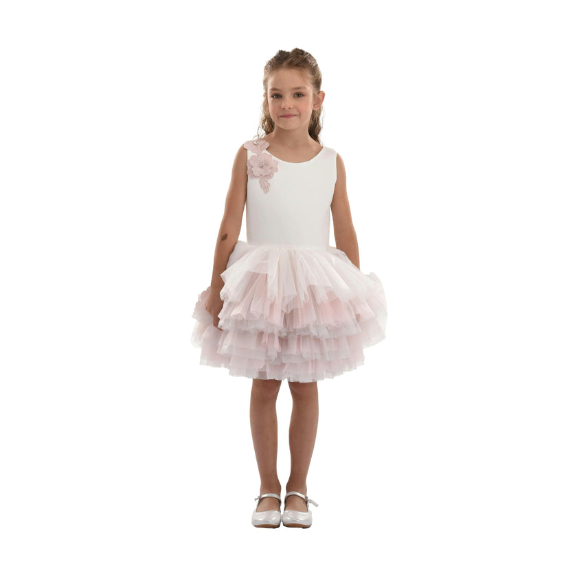 Pink Littlebrook Floral Tulle Dress