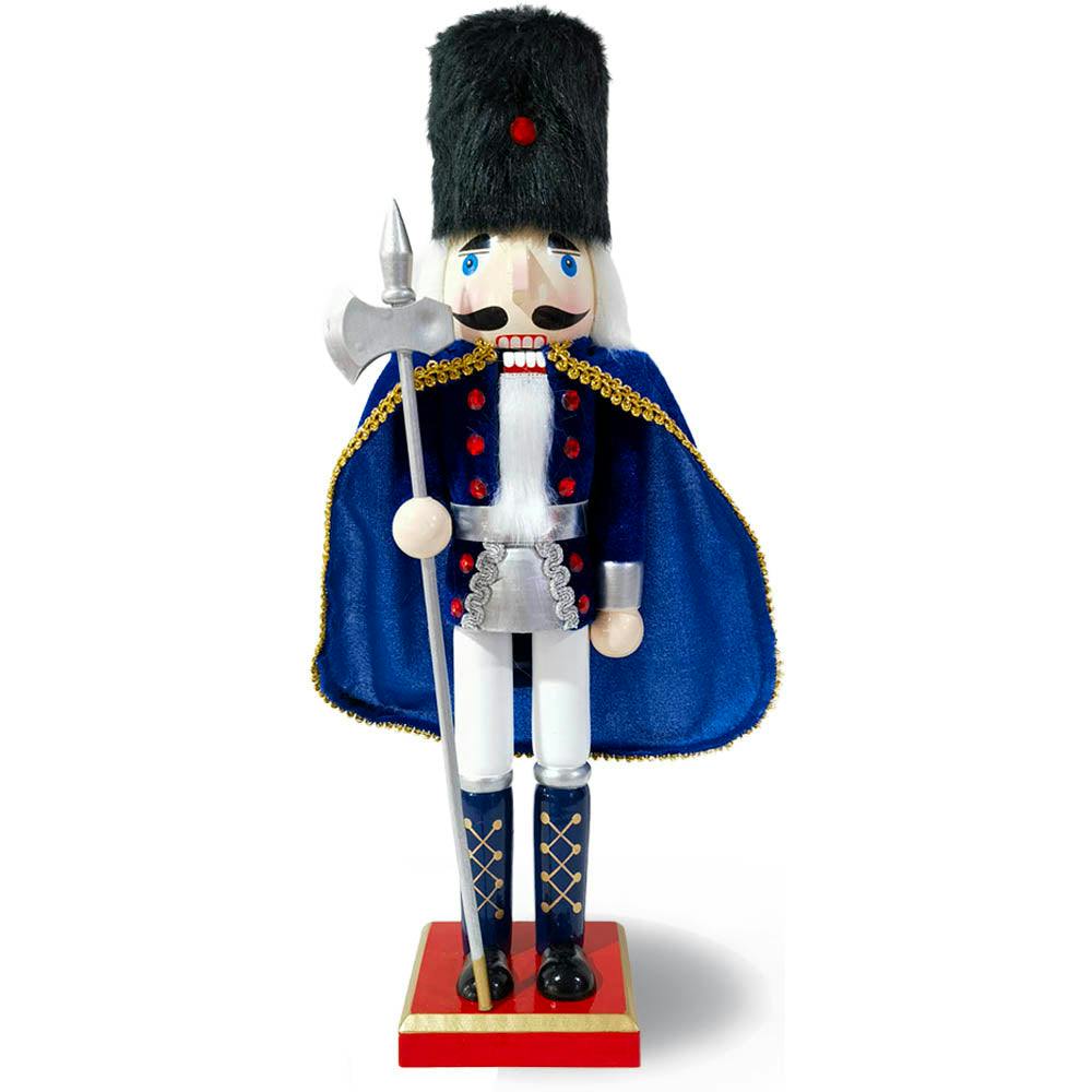 Caped Navy Blue Nutcracker