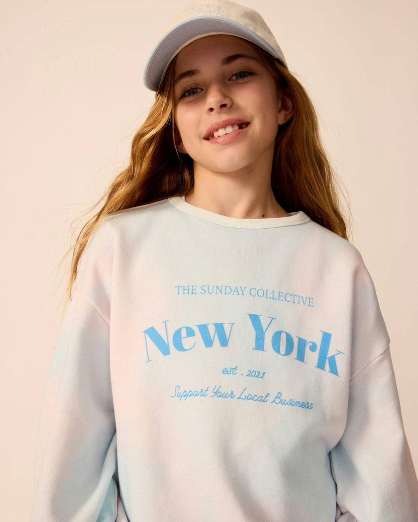 Organic Weekend Sweatshirt in Pink Cloud
