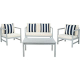 Montez 4-Piece Outdoor Set with Accent Pillows