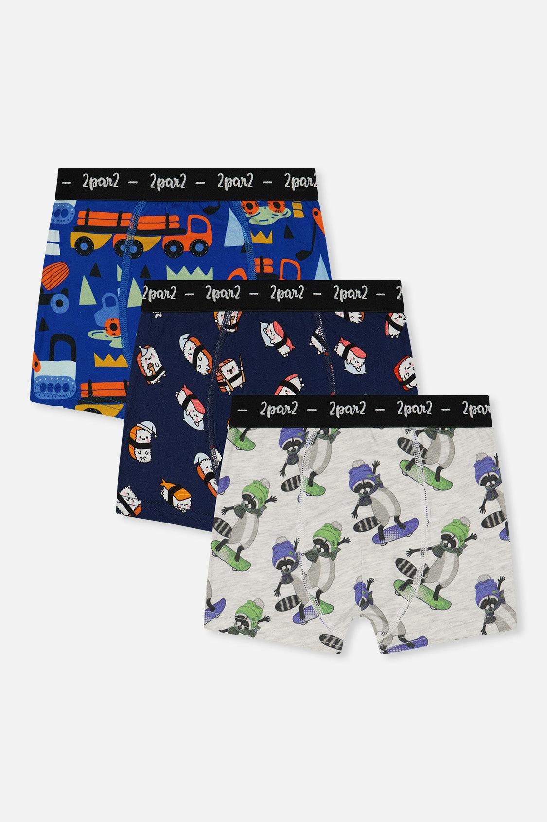 Boxer Pack Of 3 Fun Prints