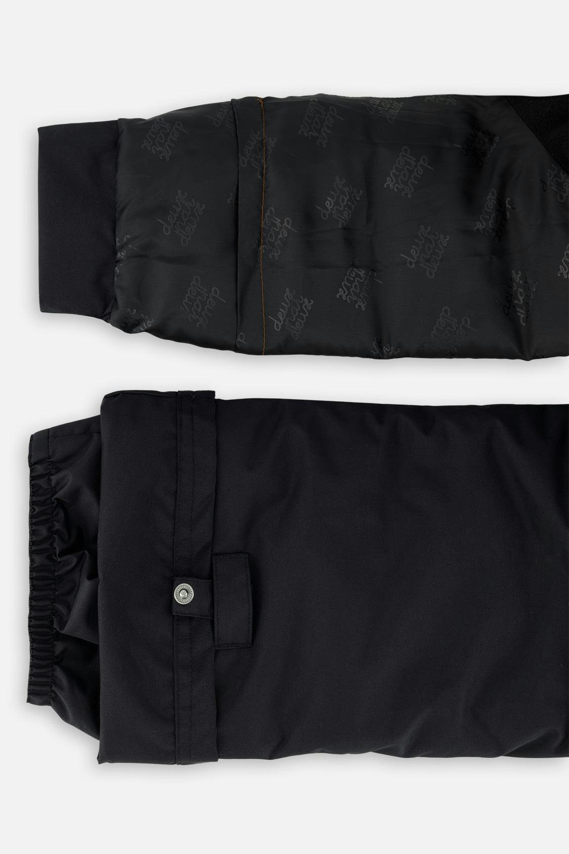 Two Piece Play Snowsuit Black With Black Pants