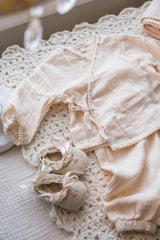 Roses Ballerinas in Ecru
