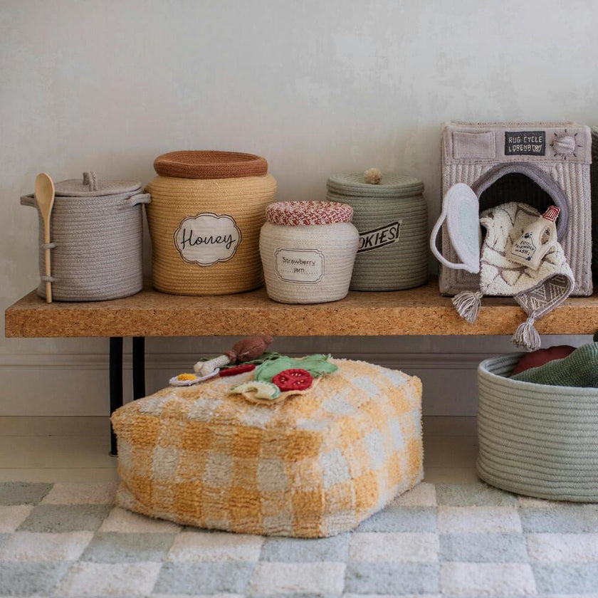 Handcrafted Braided Cord Basket