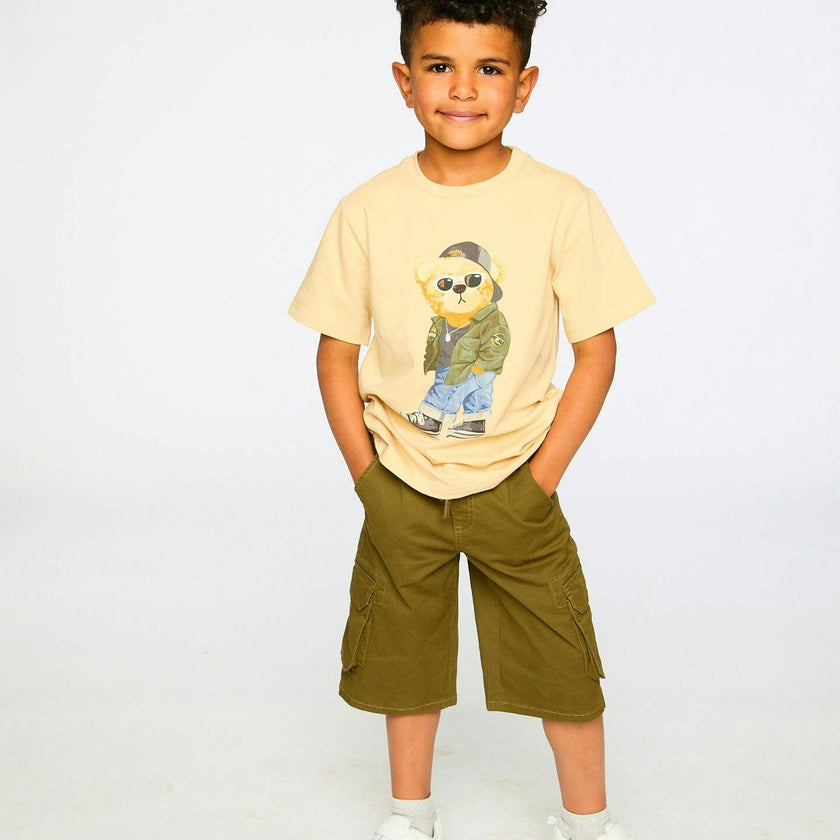 Stretch Twill Bermuda With Cargo Pockets