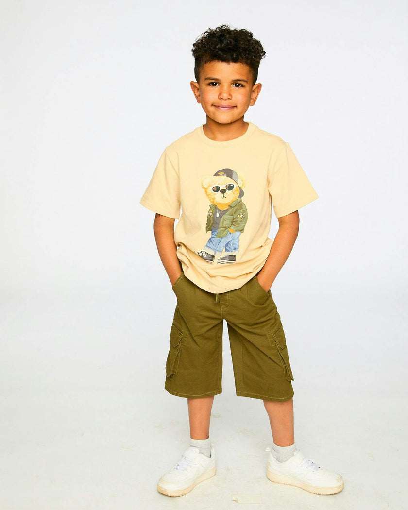 Stretch Twill Bermuda With Cargo Pockets