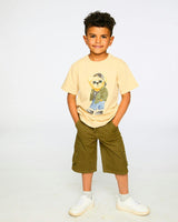 Stretch Twill Bermuda With Cargo Pockets