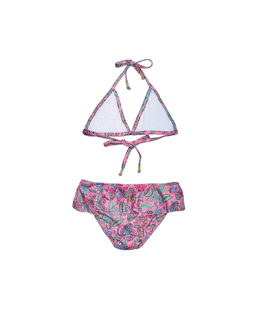 Girls Frill Bikini Set – Triangle Top & Frill Detail (Liberty)