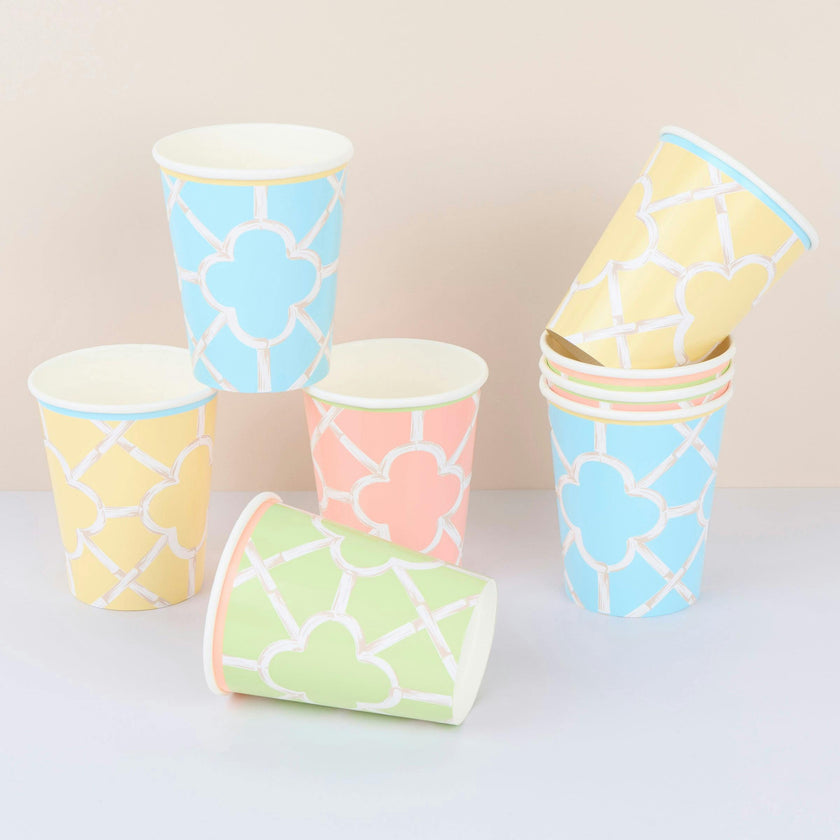 Bamboo Pattern Cups