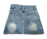 Women's Sparkle Heart Denim Skirt