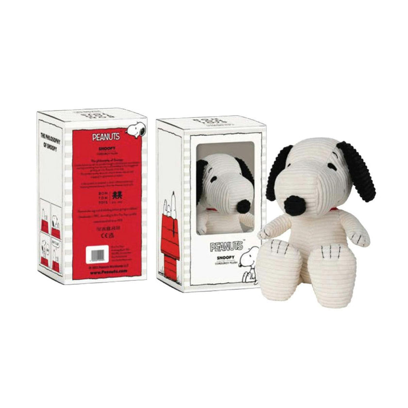PEANUTS SNOOPY Sitting Corduroy Cream in Giftbox 11"